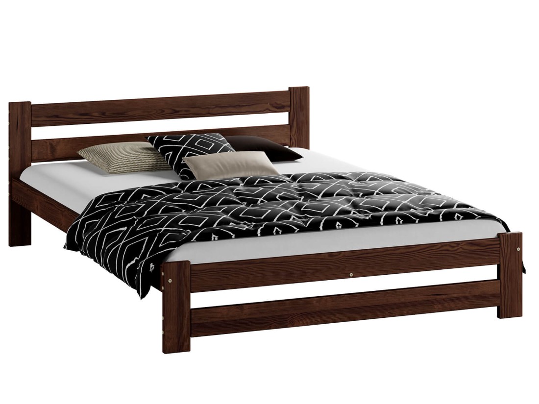 Fa ágy 160x200cm Eureka VitBed dió