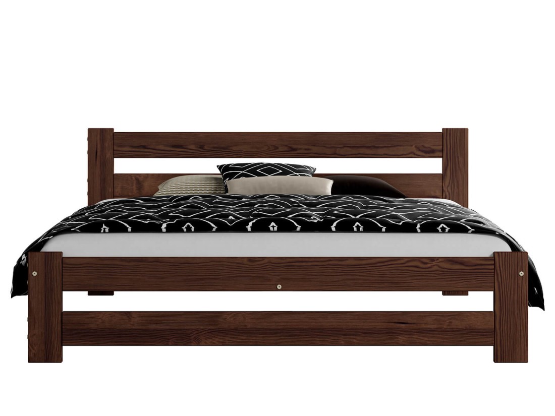 Fa ágy 160x200cm Eureka VitBed dió + matrac 160x200 Niobé