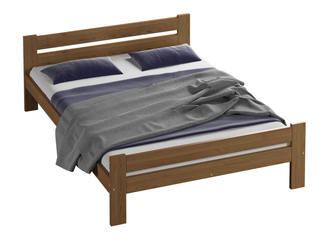 Fa ágy 120x200cm Kenta VitBed tölgy