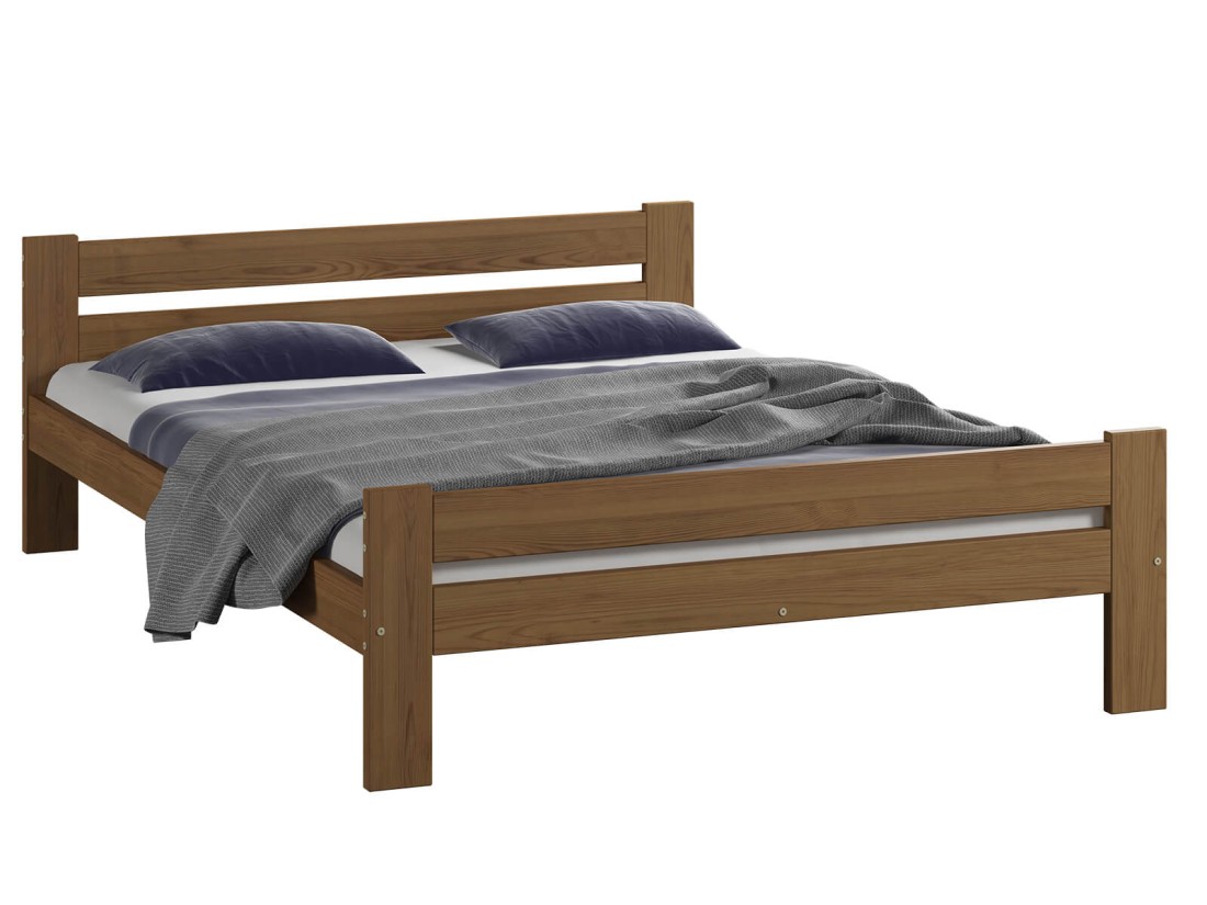 Fa ágy 120x200cm Kenta VitBed tölgy + Matrac 120x200cm Kassandra