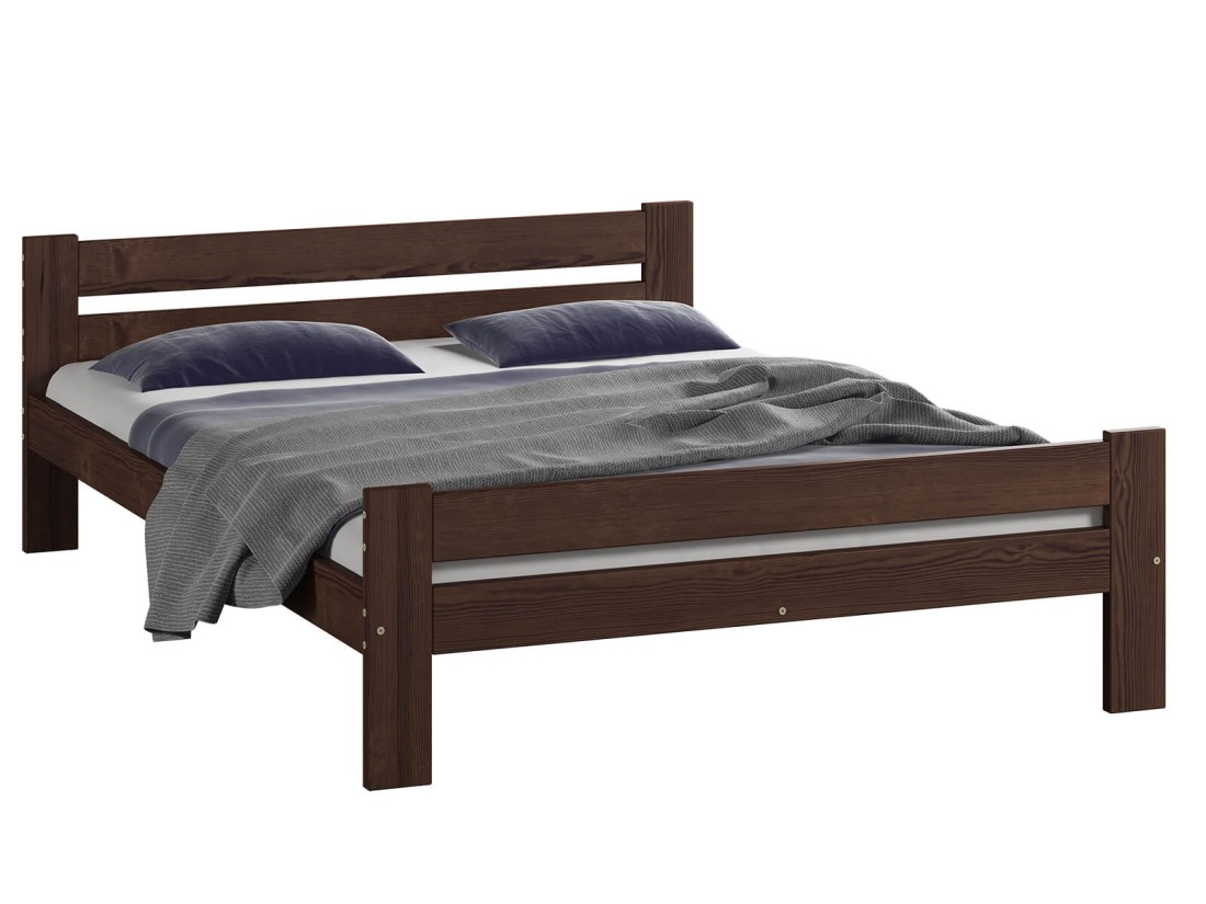 Fa ágy 140x200cm Kenta VitBed dió