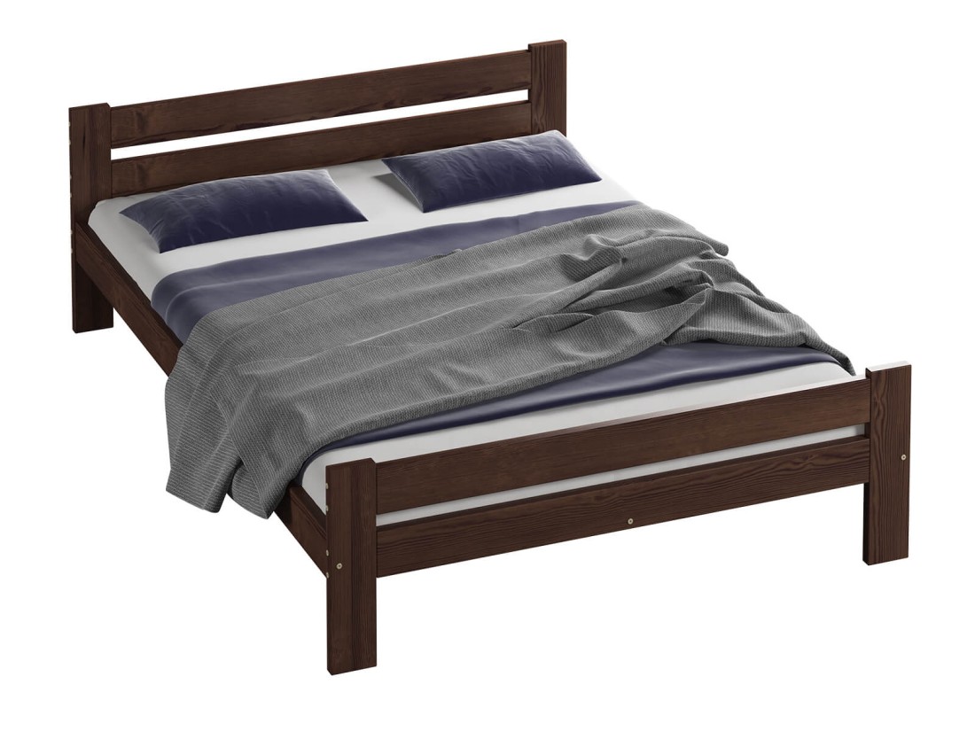 Fa ágy 160x200cm Kenta VitBed dió