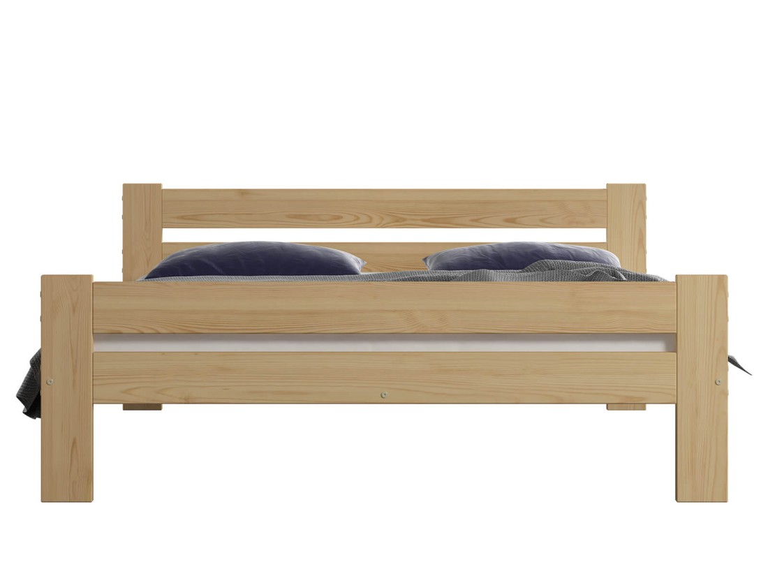 Fa ágy 120x200cm Kenta VitBed lakkozás nélkül