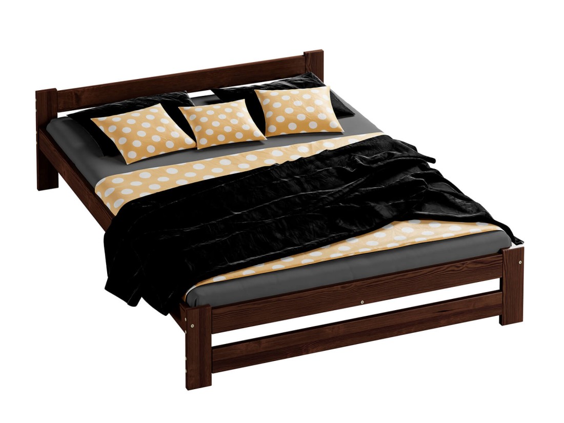 Fa ágy 140x200cm Ran VitBed dió