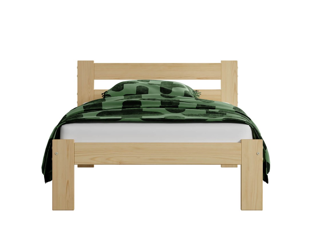 Fa ágy 90x200 VitBed Akio fenyő + Matrac 90x200 Heka