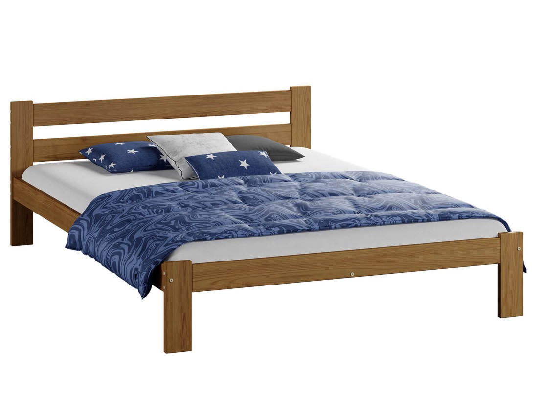 Fa ágy 140x200 VitBed Akio tölgy