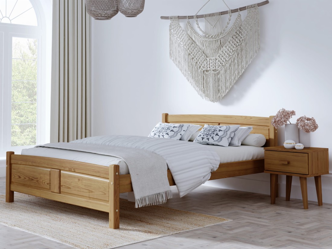 Fa ágy 160x200 Květa tölgy