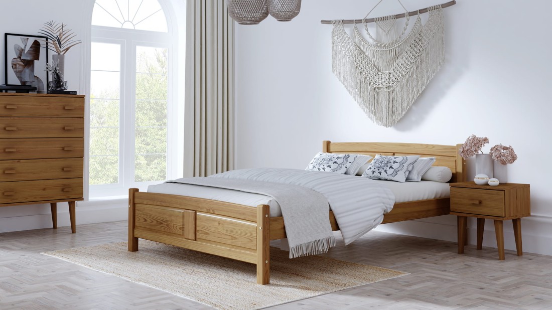 Fa ágy 120x200 Květa tölgy