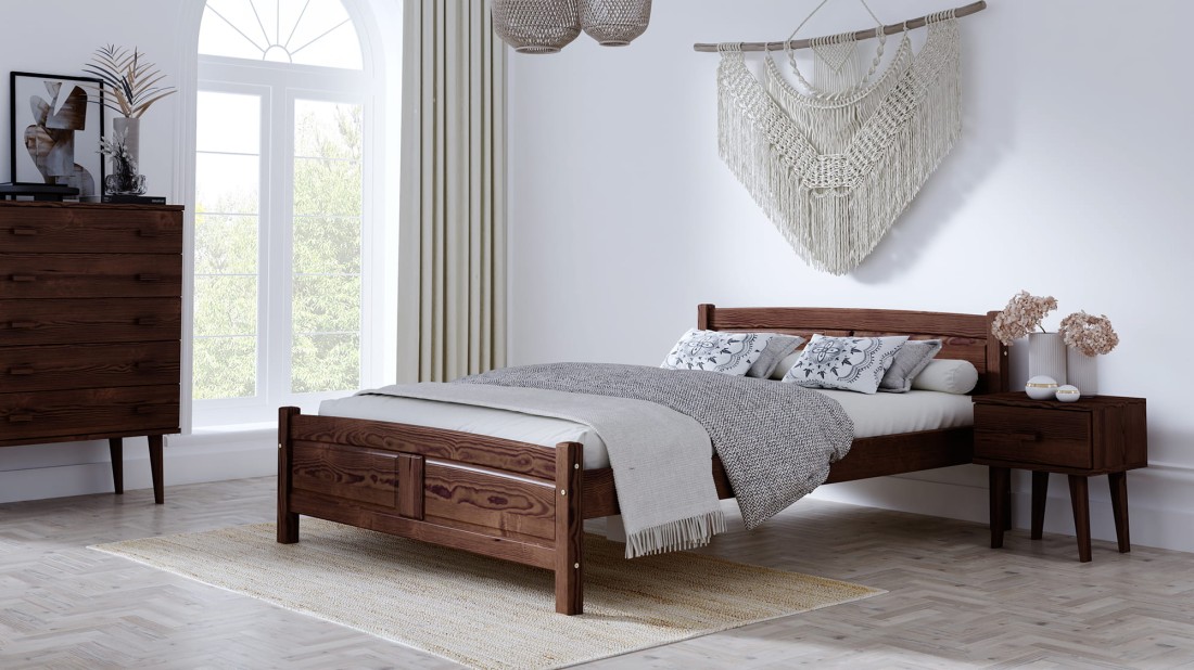 Fa ágy 120x200 Květa dió