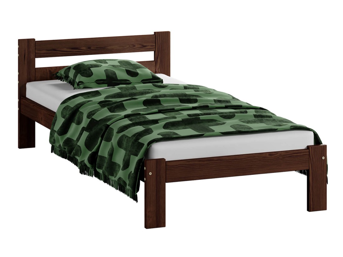 Fa ágy 90x200 VitBed Akio diófa