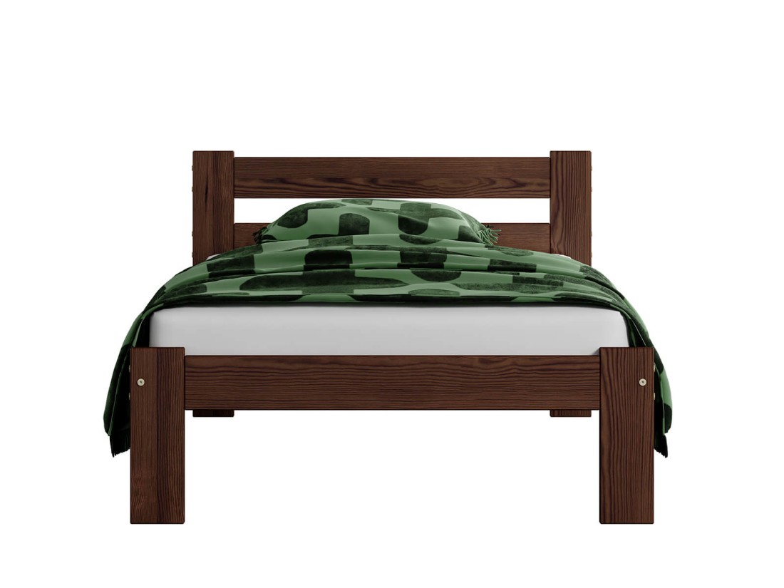 Fa ágy 90x200 VitBed Akio diófa