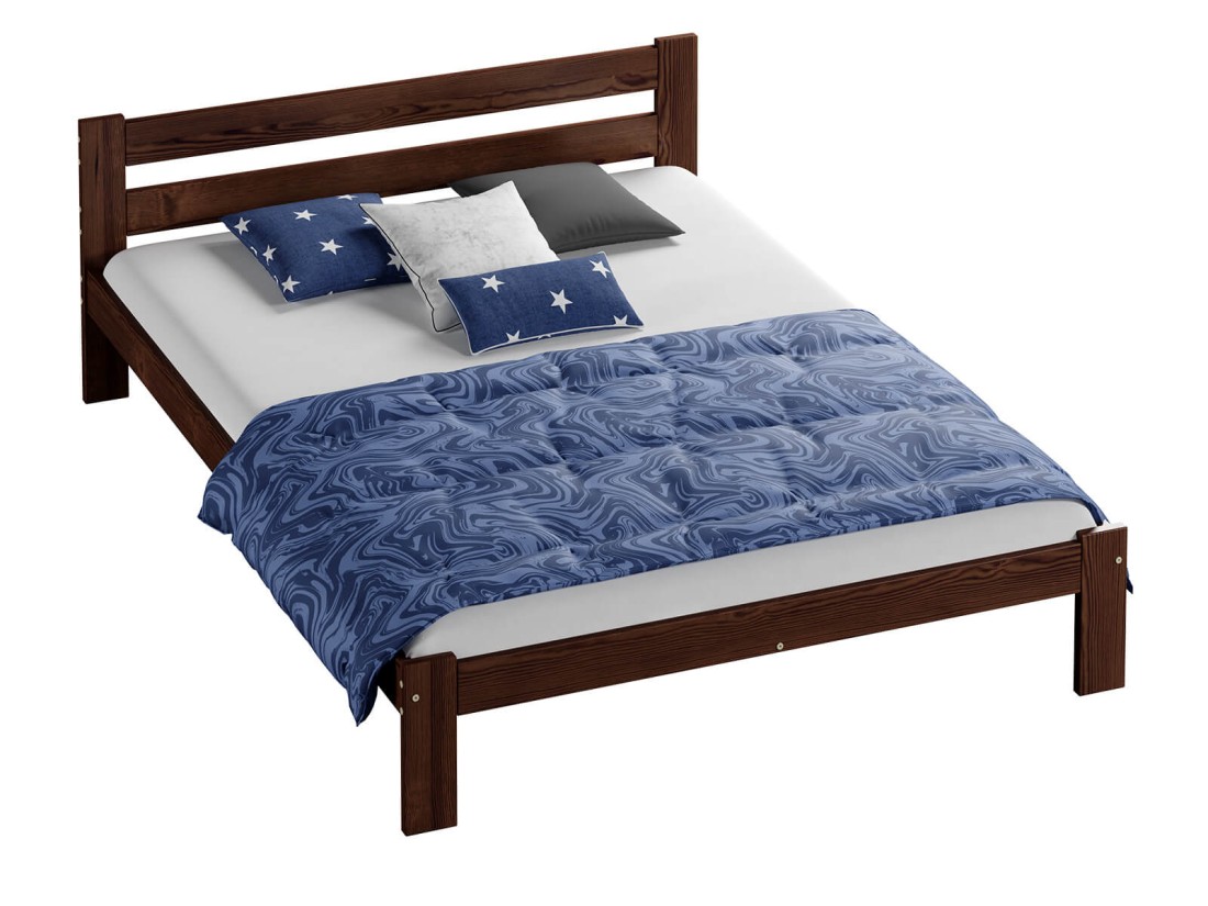 Fa ágy 160x200 VitBed Akio dió + Matrac 160x200 Heka