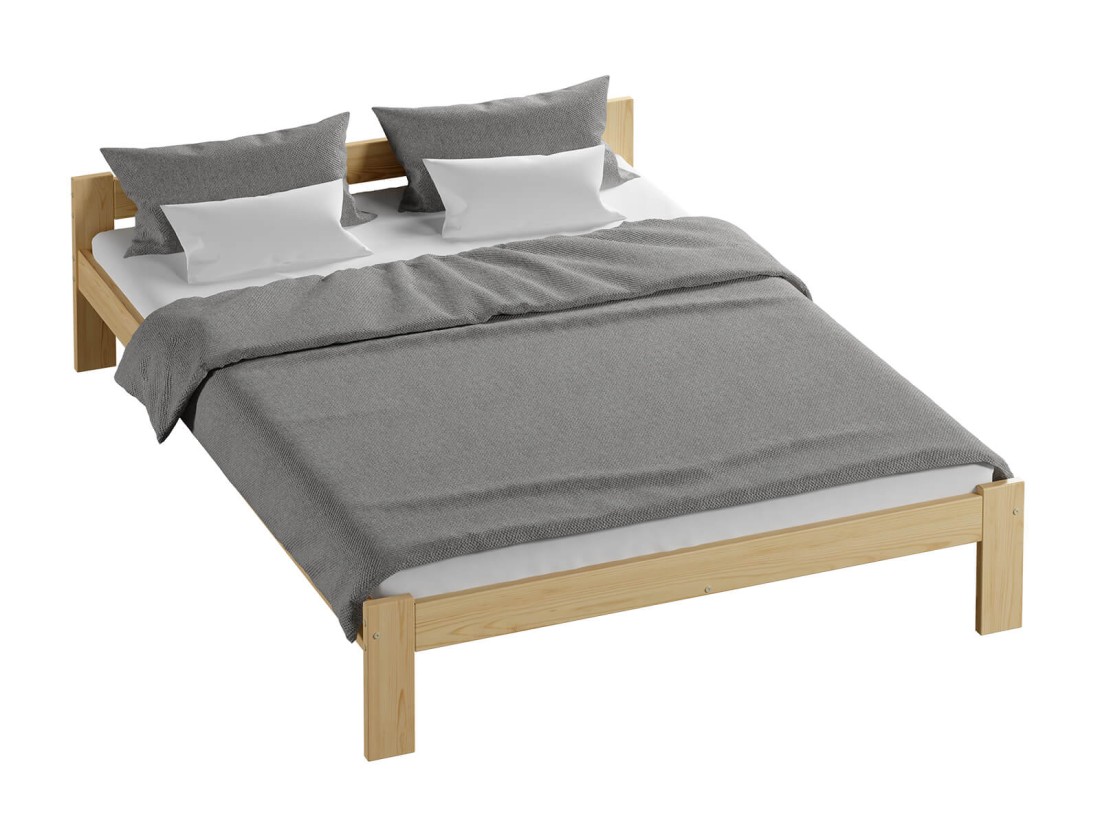 Fa ágy 120x200 Isao VitBed fenyő + Matrac 120x200 Heka