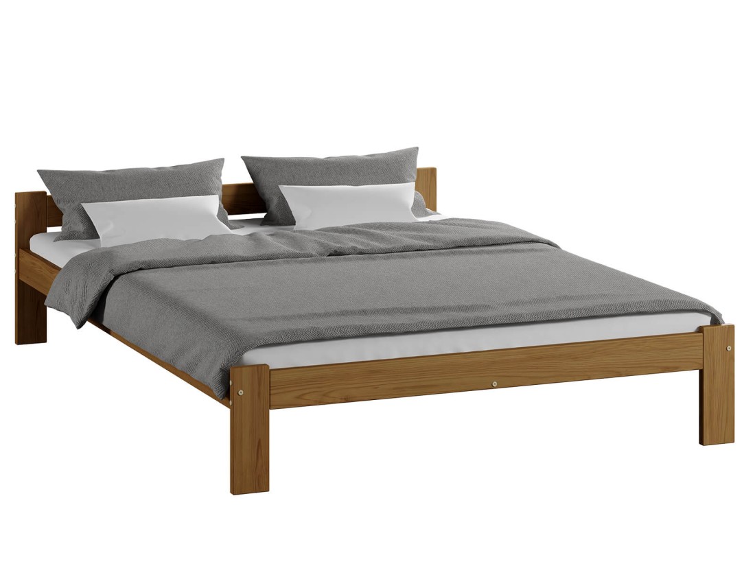 Fa ágy 120x200 Isao VitBed tölgy + Matrac 120x200 Heka