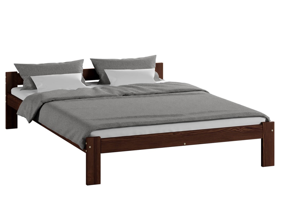 Fa ágy 140x200 Isao VitBed dió