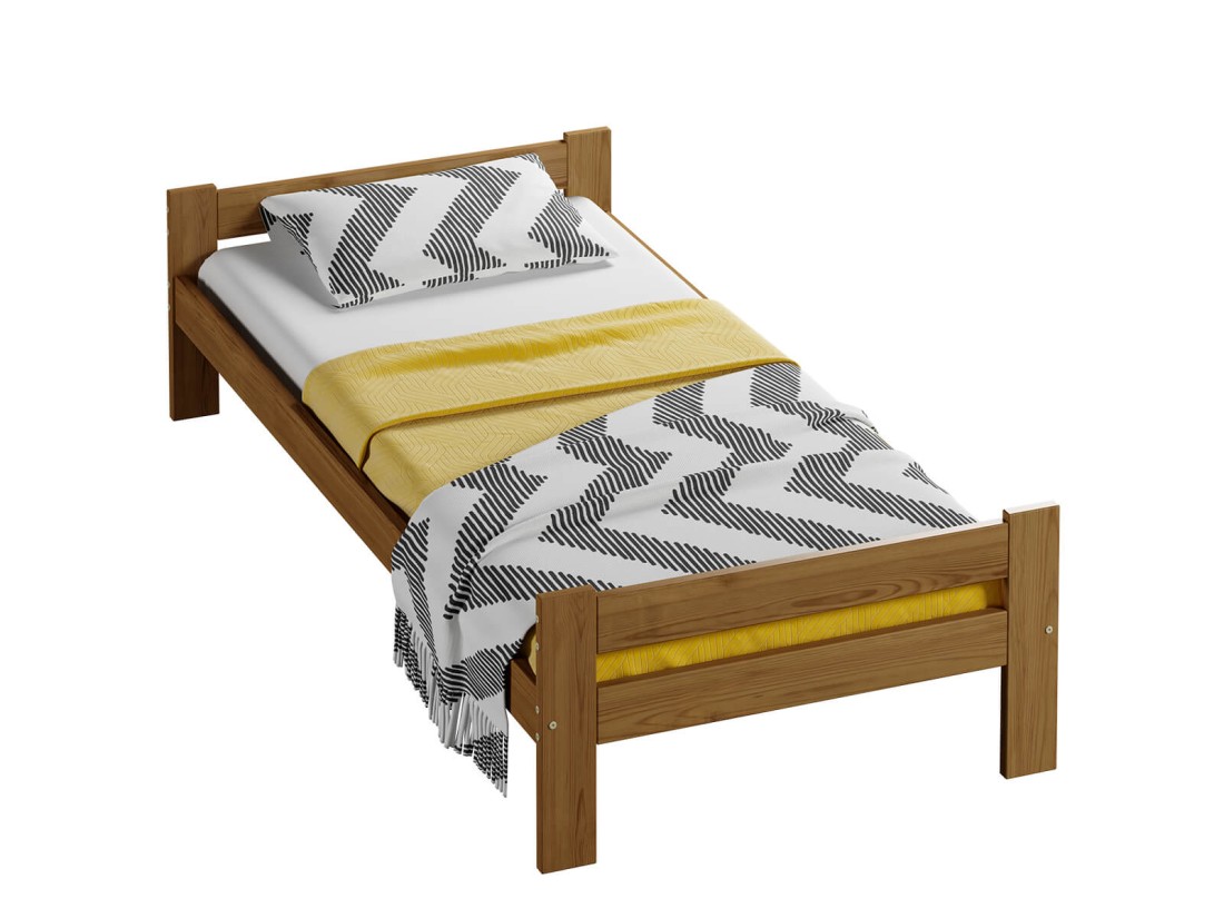 Fa ágy 90x200 Fumi VitBed tölgy + Matrac 90x200cm Kassandra