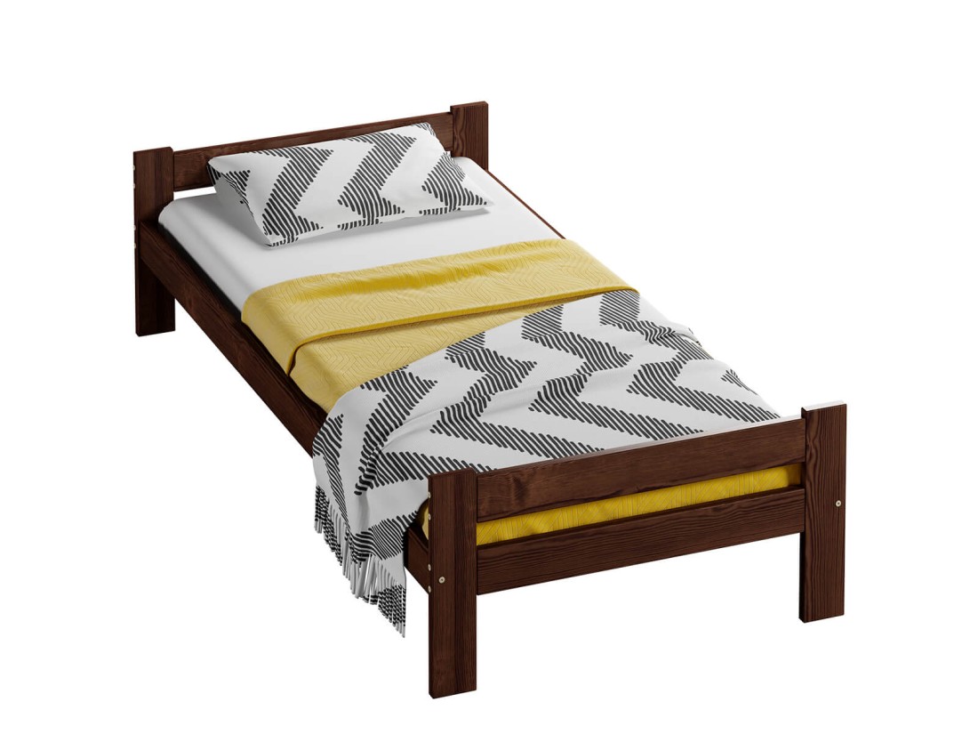 Fa ágy 90x200 Fumi VitBed dió + Matrac 90x200cm Kassandra