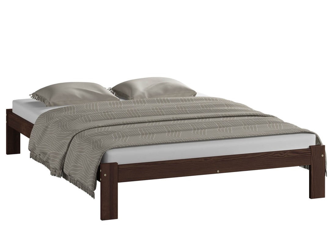 Fa ágy 120x200 VitBed Anzu dió