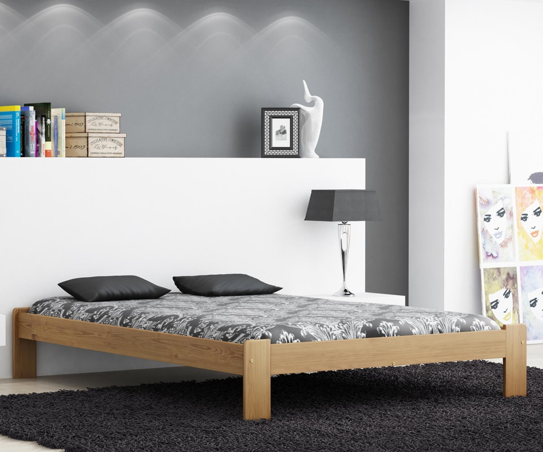 Fa ágy 160x200 Adéla tölgy