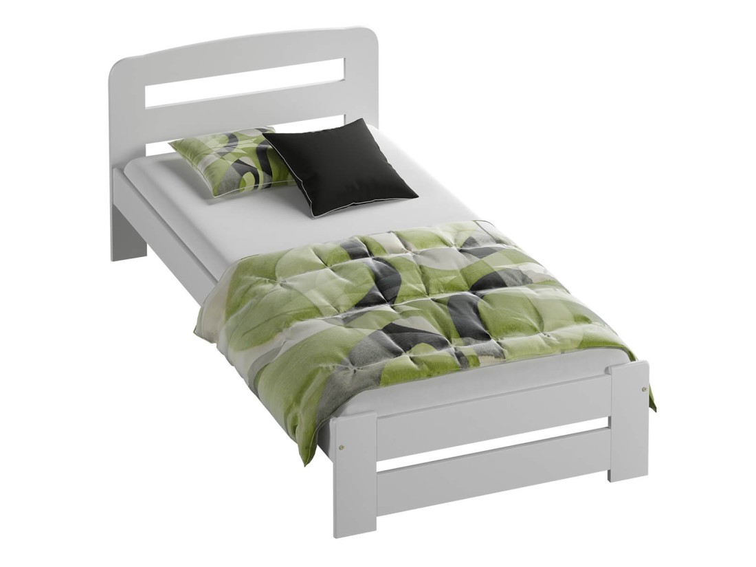 Fenyő ágy 90x200 Sasa fehér