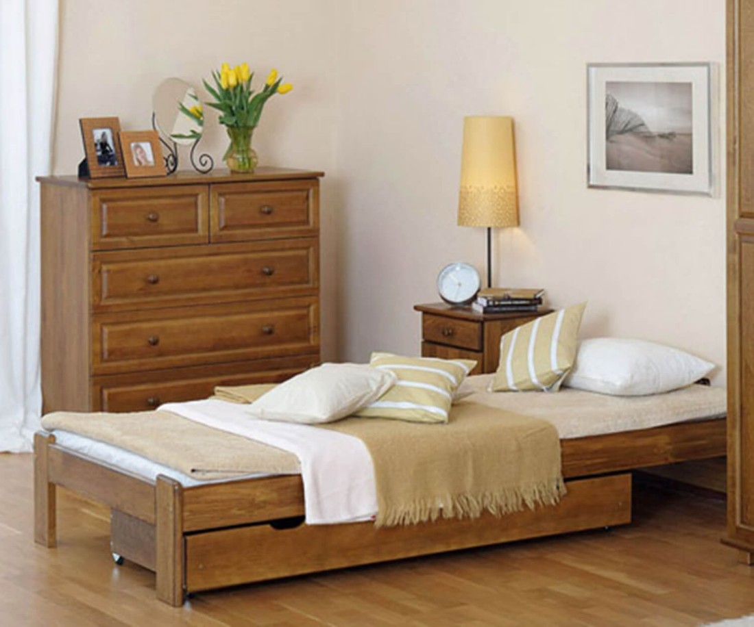 Fa ágy 90x200 Adéla tölgy