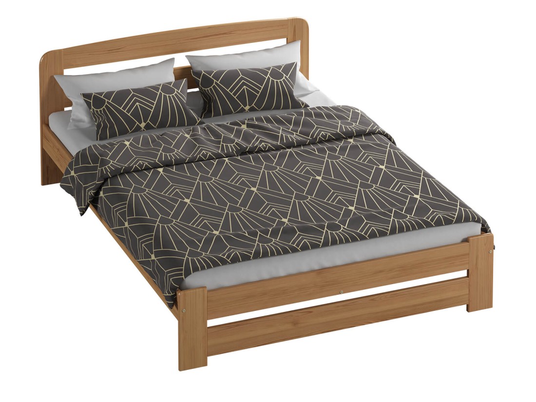 Fenyő ágy 140x200 Sasa éger