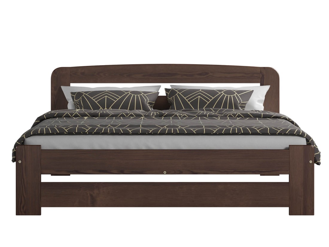 Fenyő ágy 180x200 Sasa dió