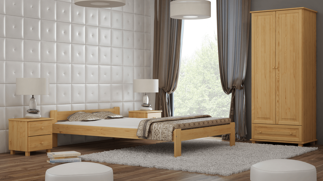 Fenyő ágy 140x200 Jasnena fenyő