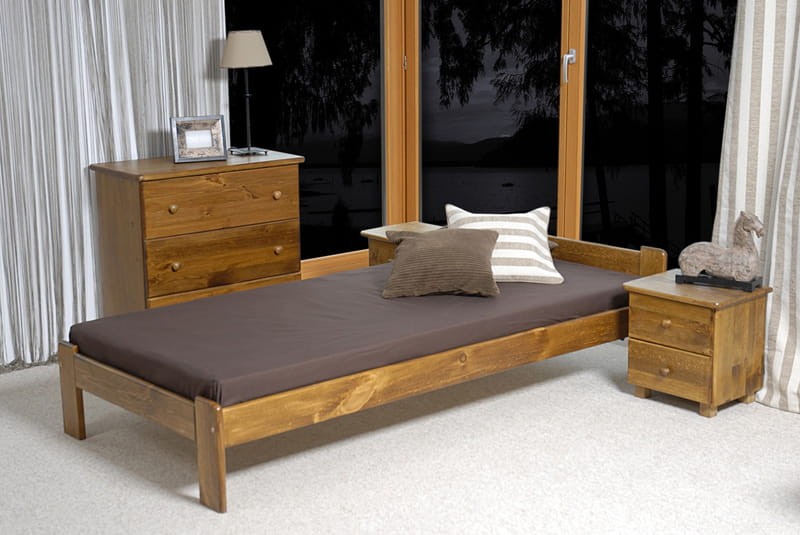 Fenyő ágy 90x200 Jasnena tölgy