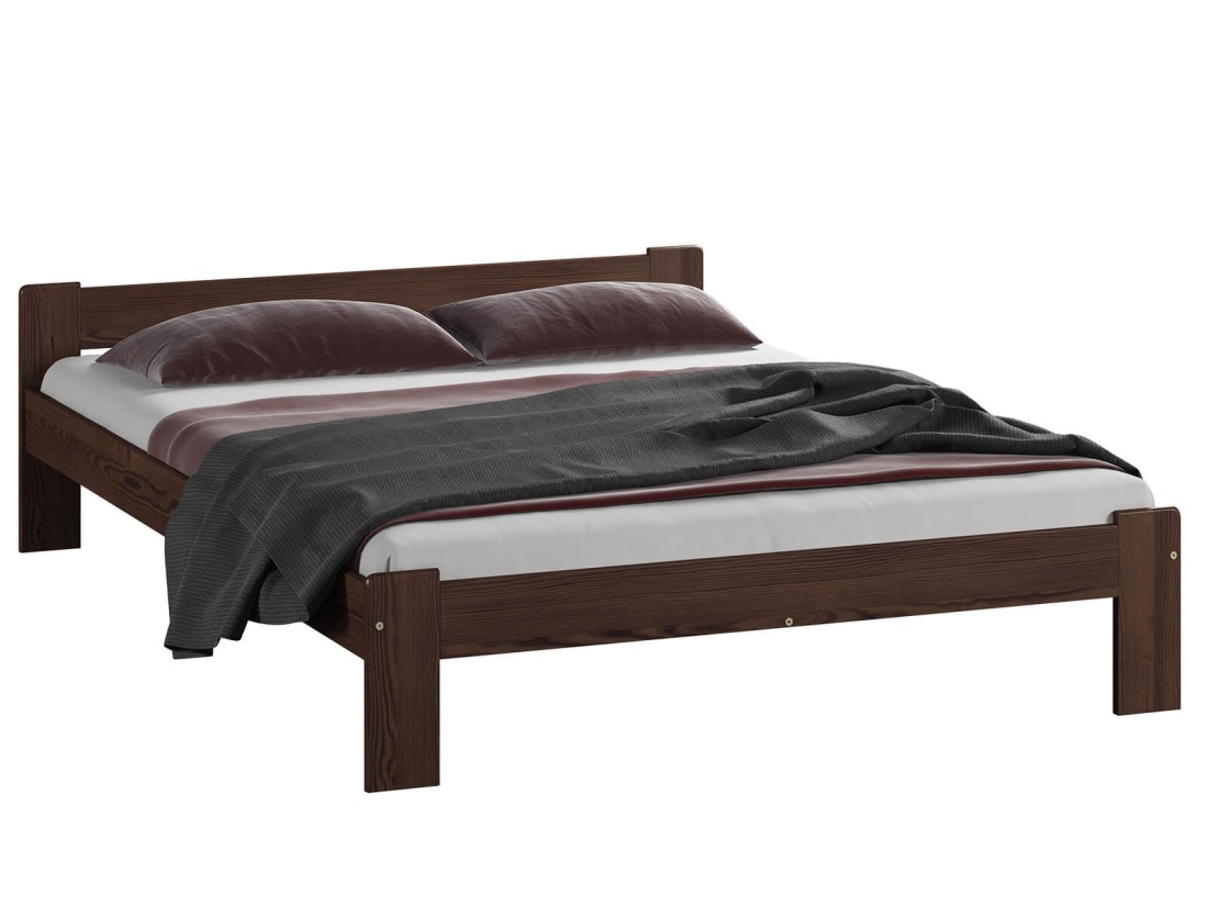 Fenyő ágy 140x200 Jasnena dió