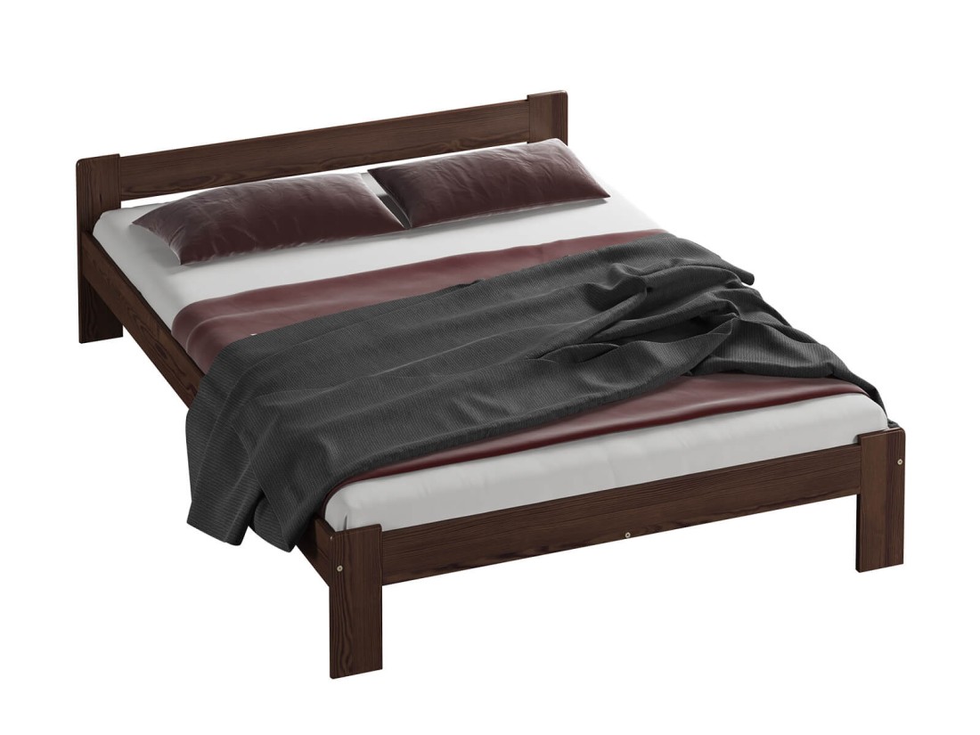 Fenyő ágy 140x200 Jasnena dió