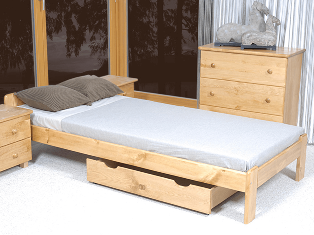Fenyő ágy 90x200 Jasnena éger