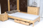 Fenyő ágy 90x200 Jasnena éger
