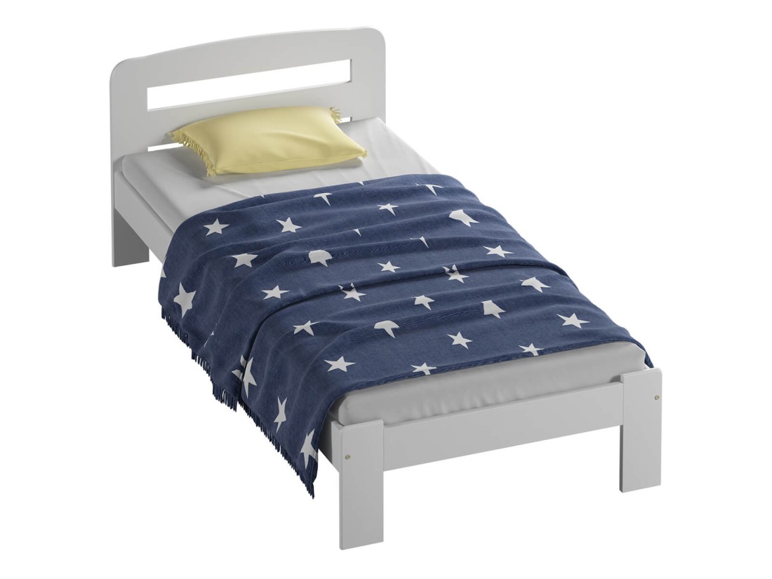 Fa ágy 90x200 Marcelína fehér