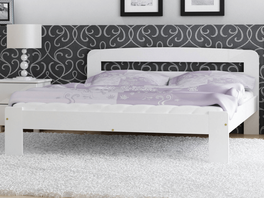 Fa ágy 160x200 Marcelína fehér