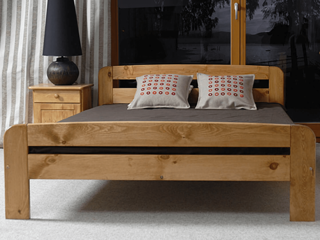 Fenyő ágy 180x200 Nastenka éger