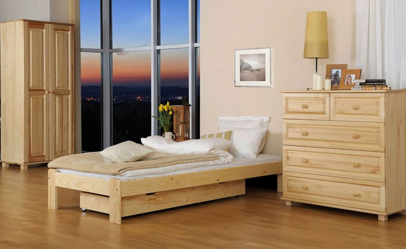 Fa ágy 90x200 Adéla fenyő