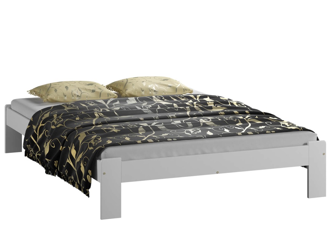 Fa ágy 120x200 Adéla fehér