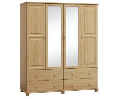 Fenyő szekrény 4Dc4, 160 széles