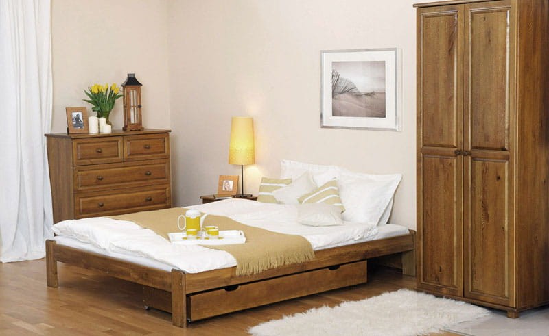 Fa ágy 120x200 Adéla tölgy