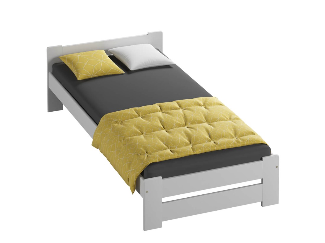 Fa ágy 90x200 Euro fehér