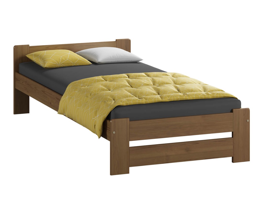 Fa ágy 90x200 Euro tölgy