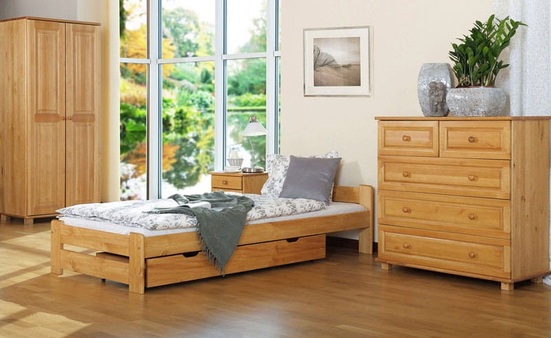 Fa ágy 90x200 Euro éger