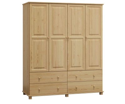 Fenyő szekrény 4Dc6, 180 széles