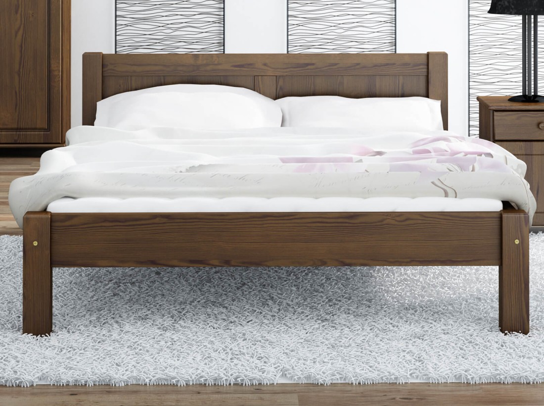 Fenyő ágy 140x200 Viktoria dió