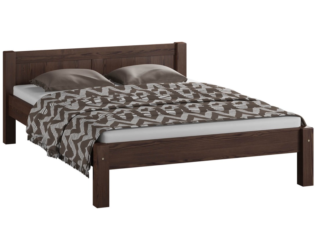 Fenyő ágy 140x200 Viktoria dió