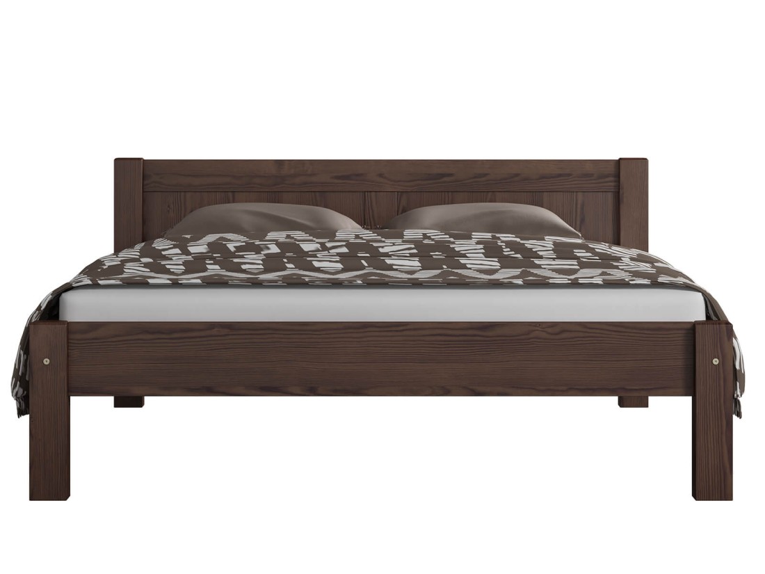 Fenyő ágy 140x200 Viktoria dió