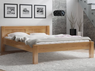 Fenyő ágy 160x200 Viktoria éger