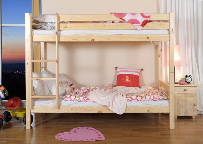 Fából készült emeletes ágy 90x200cm fenyő