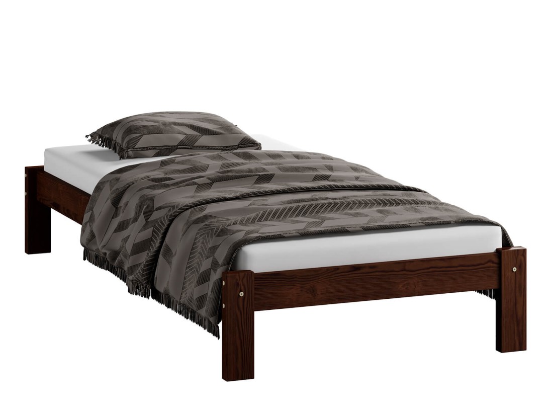 Fenyő ágy 90x200 Luisa dió